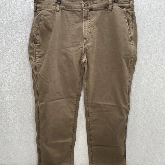 Mugsy Men's Utility Pants Brown Size 42x30 | Comfortable Stretch Fit - Picture 1 of 7